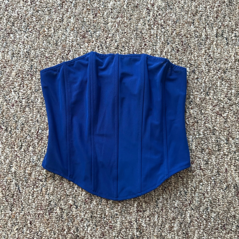 Blue Corset Top